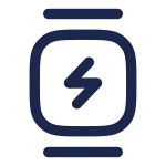 Watch Square Minimalistic Charge SVG Icon